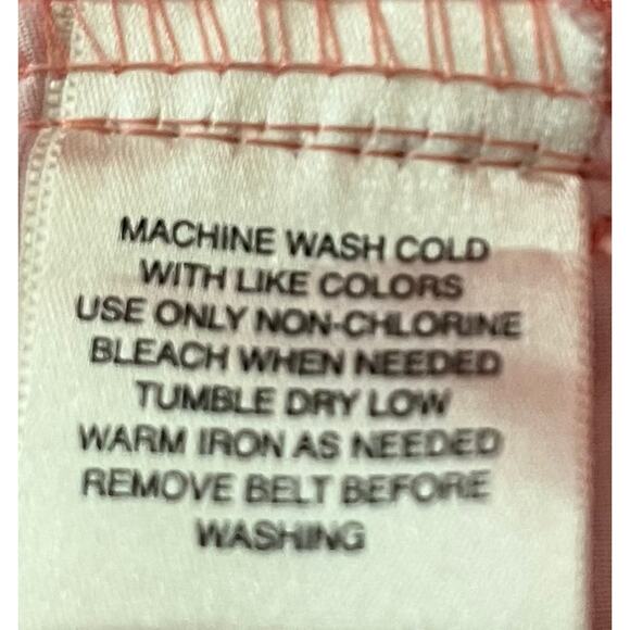 ST. JOHN’S BAY STRETCH PLUS DENIM JEANS, WOMENS, 24W, PEACH/PINK, HIGH RISE - Picture 10 of 10